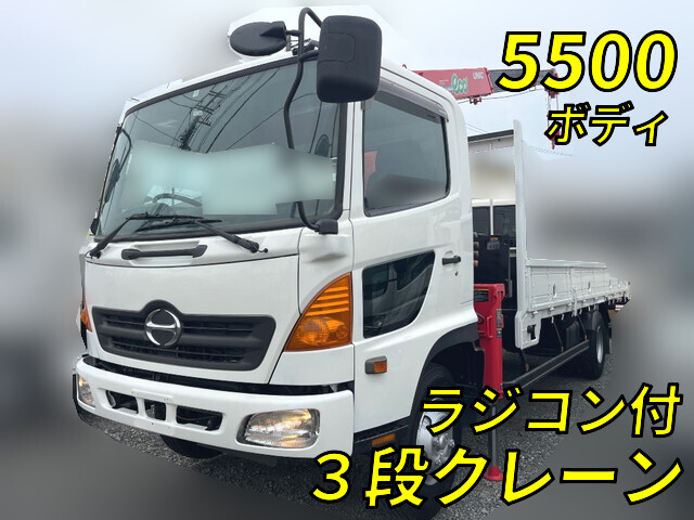 HINO Ranger Truck (With 3 Steps Of Cranes) BKG-FC7JKYA 2008 63,844km_1