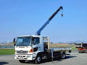 HINO Ranger Truck (With 4 Steps Of Cranes) TKG-GD7JLAA 2012 283,400km_1