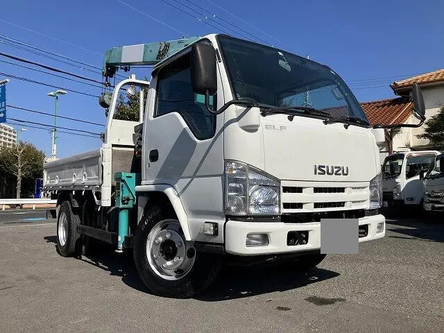 ISUZU Elf Truck (With 3 Steps Of Cranes) TKG-NKR85R 2012 60,698km