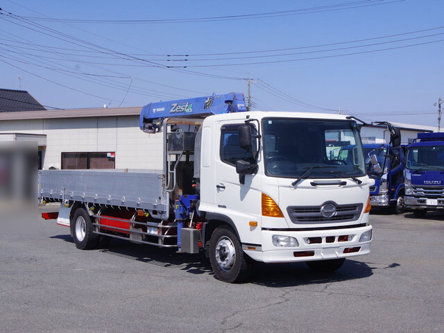 HINO Ranger Truck (With 4 Steps Of Cranes) QKG-FE7JMAA 2012 385,000km
