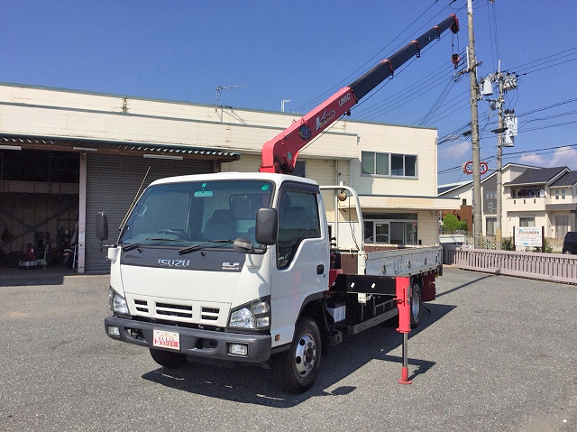 ISUZU Elf Truck (With 5 Steps Of Unic Cranes) PA-NPR81R 2005 228,932km