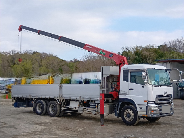 UD TRUCKS Quon Truck (With 4 Steps Of Cranes) QKG-CD5ZA 2014 808,000km_1