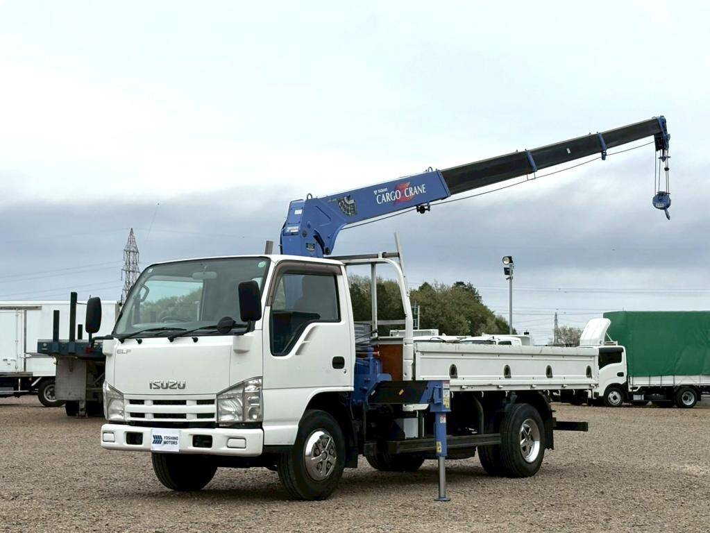 ISUZU Elf Truck (With 4 Steps Of Cranes) BKG-NKR85AR 2008 67,000km_1