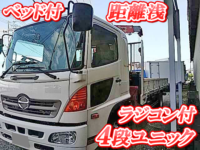 HINO Ranger Truck (With 4 Steps Of Unic Cranes) TKG-FD9JLAA 2012 31,059km