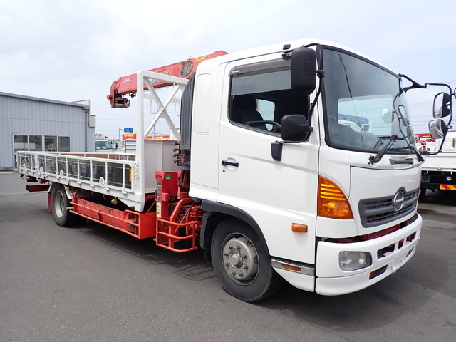 HINO Ranger Truck (With 4 Steps Of Cranes) QKG-FE7JKAA 2012 223,800km_1