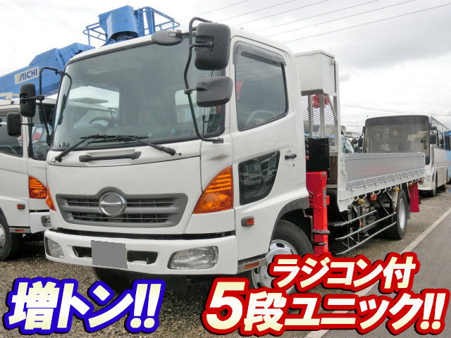 HINO Ranger Truck (With 5 Steps Of Unic Cranes) ADG-FJ7JKWA 2006 590,000km