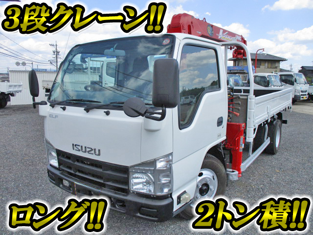 ISUZU Elf Truck (With 3 Steps Of Cranes) BKG-NKR85AR 2010 49,000km