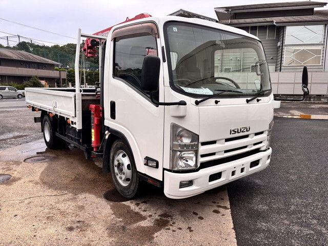 ISUZU Elf Truck (With 3 Steps Of Cranes) SKG-NPR85YN 2013 193,971km