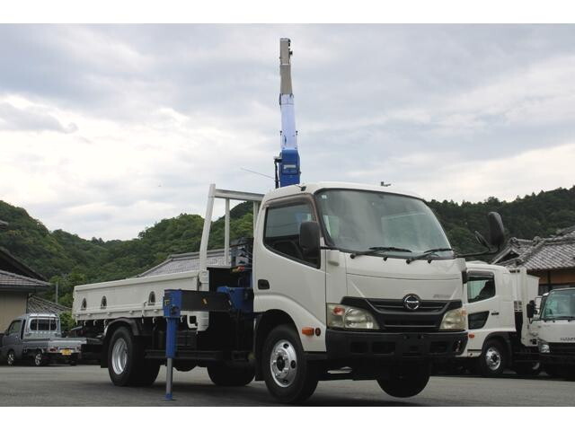 HINO Dutro Truck (With 3 Steps Of Cranes) TKG-XZU650M 2012 71,000km