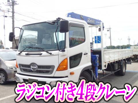 HINO Ranger Truck (With 4 Steps Of Cranes) BDG-FC6JKWA 2011 41,000km