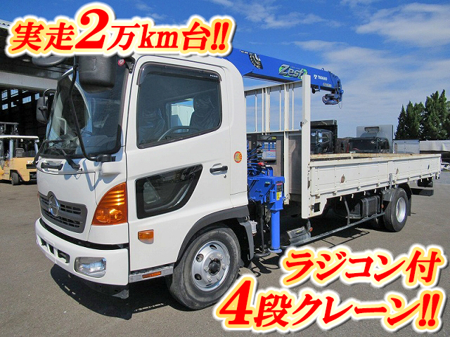 HINO Ranger Truck (With 4 Steps Of Cranes) TKG-FC9JKAP 2013 21,026km