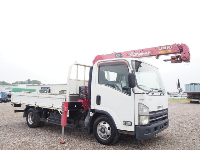 ISUZU Elf Truck (With 3 Steps Of Cranes) BKG-NPR85AR 2011 142,568km