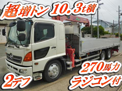 HINO Ranger Truck (With 3 Steps Of Unic Cranes) BDG-GK8JRWA 2009 265,000km