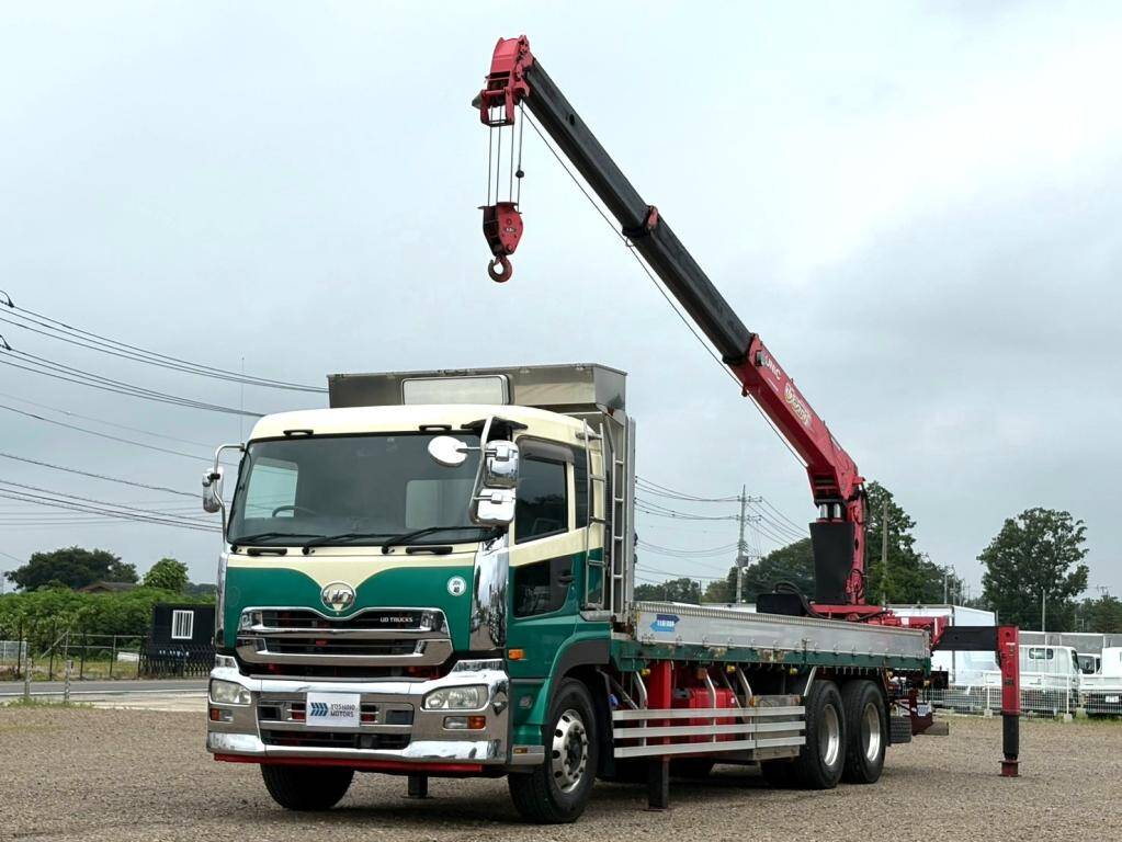UD TRUCKS Quon Truck (With 3 Steps Of Cranes) QKG-CW5ZA 2014 566,000km_1