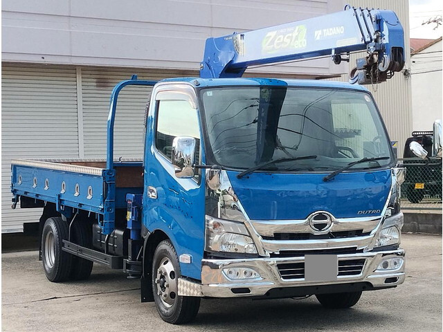 HINO Dutro Truck (With 4 Steps Of Cranes) TKG-XZU710M 2016 245,481km