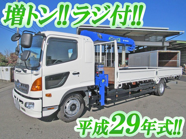 HINO Ranger Truck (With 4 Steps Of Cranes) QKG-FE7JPAA 2017 1,800km