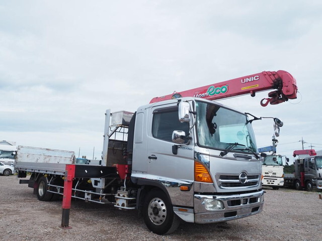 HINO Ranger Truck (With 4 Steps Of Cranes) TKG-FD7JMAG 2012 573,640km_1