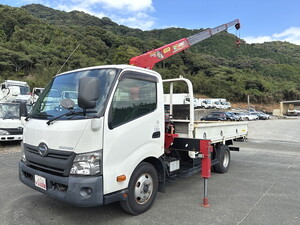 HINO Dutro Truck (With 4 Steps Of Cranes) TKG-XZU710M 2019 124,619km_1