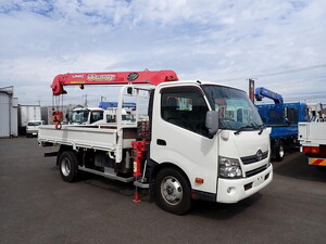 HINO Dutro Truck (With 3 Steps Of Cranes) TKG-XZU710M 2013 222,000km_1