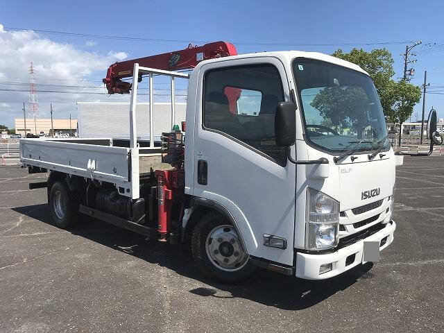 ISUZU Elf Truck (With 3 Steps Of Cranes) TPG-NMR85AR 2015 54,004km