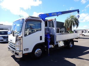 ISUZU Elf Truck (With 3 Steps Of Cranes) SKG-NPR85YN 2012 218,200km_1