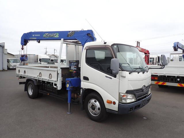 HINO Dutro Truck (With 4 Steps Of Cranes) TKG-XZU650M 2014 68,500km